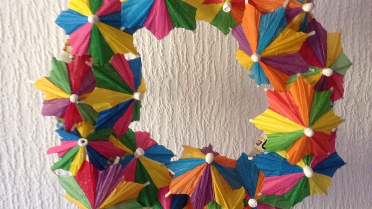 Make a Cute Paper Umbrella Wreath - Home - Guidecentral