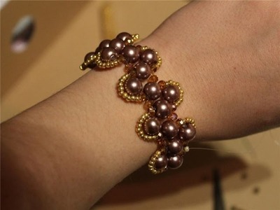 Make Super Snake Bracelets with Glass Pearl Beads