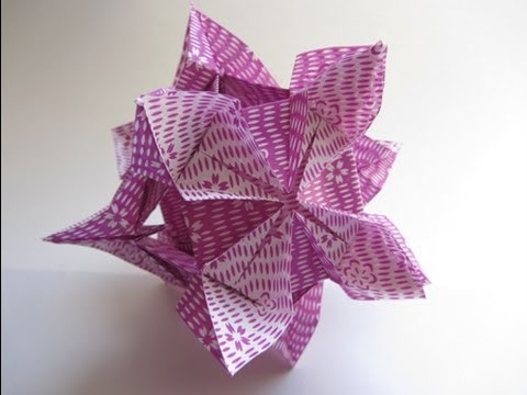 Origami Kusudama Diamond Flower