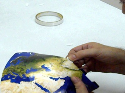 Papercraft Planet Model - Taping