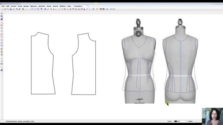 Pattern Manipulation: Transform a basic knit top with underbust seaming and body draping