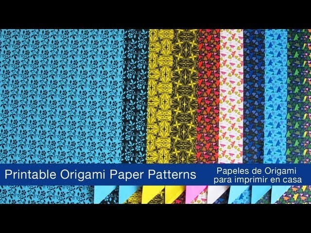 Printable Origami Papers -Papeles de origami