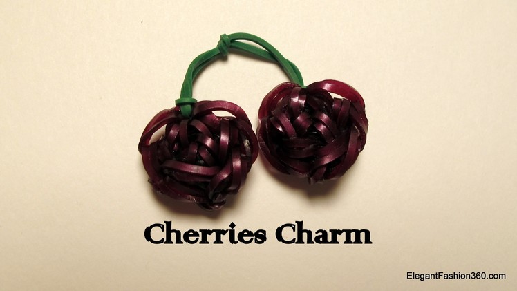 Rainbow Loom Cherry Charm - How to - Food Series