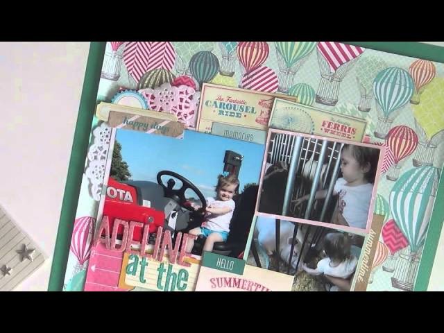 Scrapbooking Process #15: Adeline at the Fair