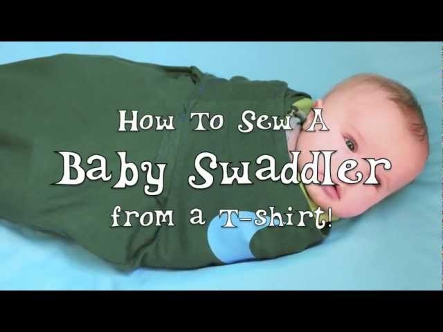 Sew a Baby Swaddler from a T-Shirt!
