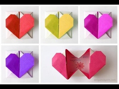 Tutorial -Origami Heart-Box -Corazón en origami