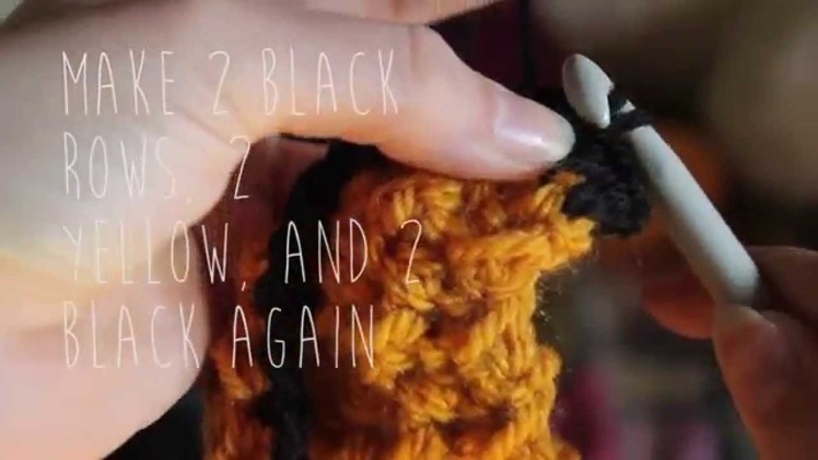 1 minute Harry Potter scarf crochet tutorial!