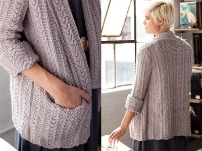 #14 Cable Cardi and Scarf, Vogue Knitting Winter 2011.12