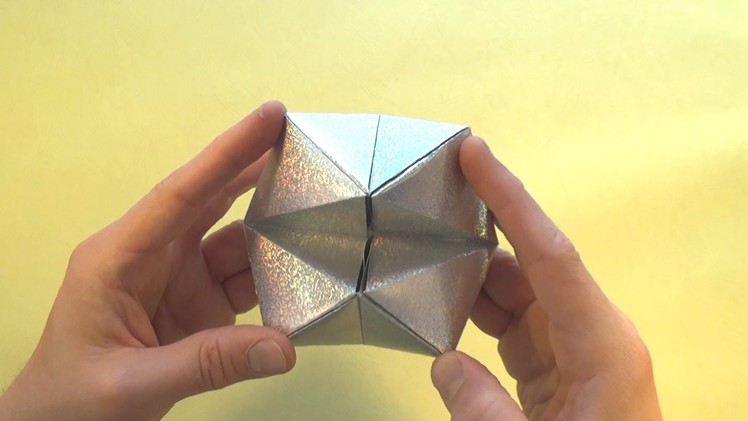 Cootie Catcher Flexahedron origami tutorial