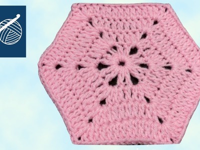 Crochet Geek Hexagon Stitch, Baby Blanket, Shawl, Scarf Left Hand