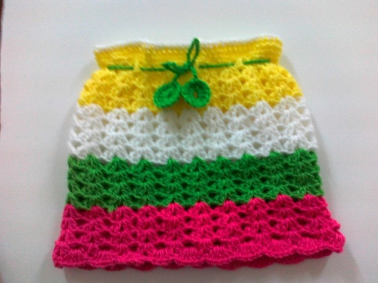Crochet Rainbow Skirt -2