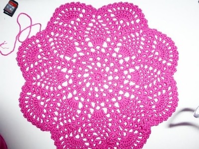 Crochet with eliZZZa * Pineapple Doily * Video #02