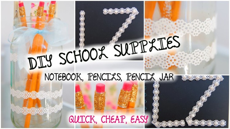 DIY Decorate School Supplies! | BACK TO SCHOOL 2014