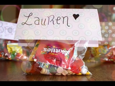 DIY: Easy Candy Gift-bags!!! - Party Ideas | Haley & Bronwen