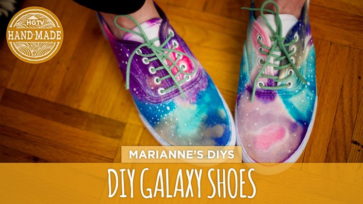 DIY Galaxy-Print Shoes - White Shoes Challenge Week - HGTV Handmade