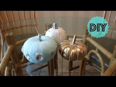 DIY Glitz & Glam Pumpkin Fall Decor - OkieDokersTV