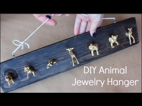 DIY Gold Animal Jewelry Hanger