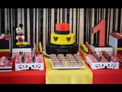 DIY Mickey mouse party decorations