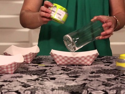 DIY Painted Glass Centerpieces -- The Nest