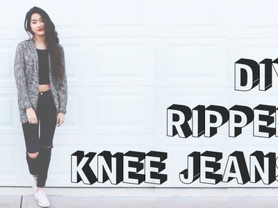 DIY Ripped Knee Jeans [S³] | ToThe9s