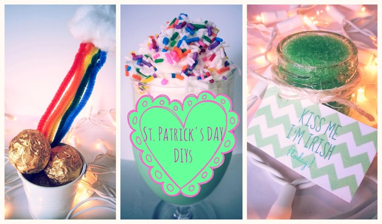 ♥ DIY St. Patrick's Day DIYs- Treats, Shamrocks Shakes & Photoprops ♥