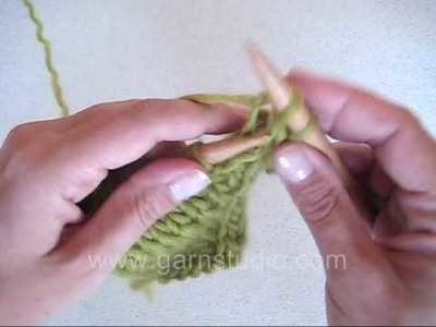 DROPS Knitting Tutorial: How to bind off a pointed edge