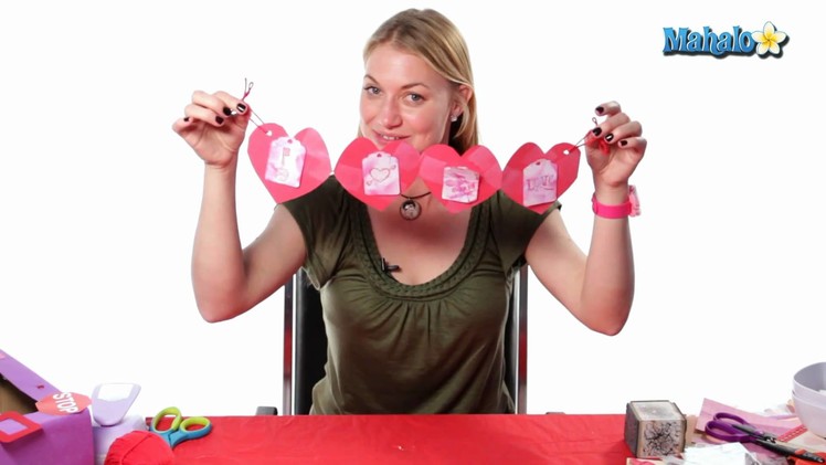 Homemade Valentines: Paper Hearts String