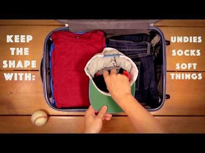 How to Keep Your Hat's Shape - Baseball Packing Travel Hack