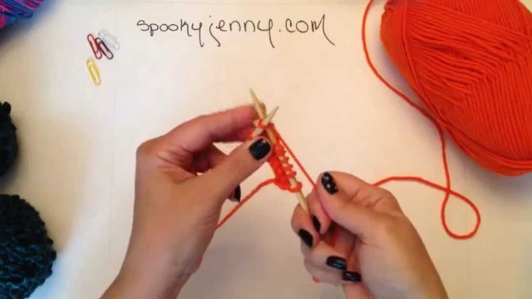 How to Knit a Halloween Scarf for Beginners: Knit Stich - Part 2 of 5
