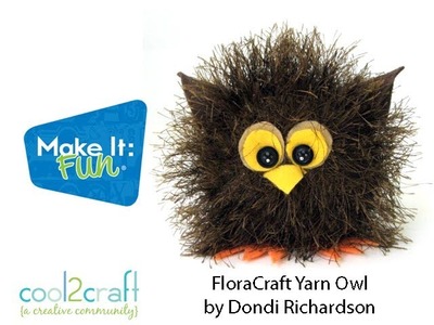 How to Make a Baby Yarn Owl by Dondi Richardson for FloraCraft