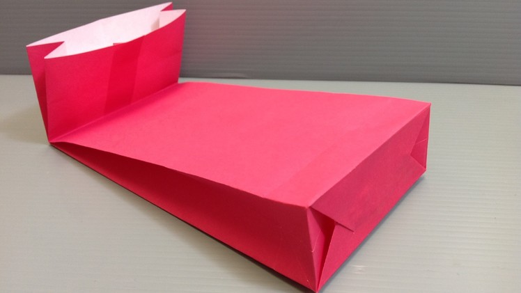 How to Make an Origami Gift Bag with a Gusset for Holidays
