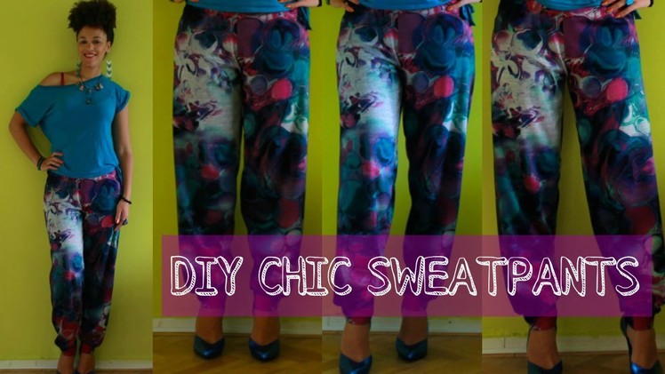 How To Make Chic Sweatpants Easy | DIY Clothes