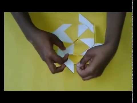 How To Make easy Ninja Star Transforming 8 Pointed, Origami 8 Pointed Ninja Star - Youtube
