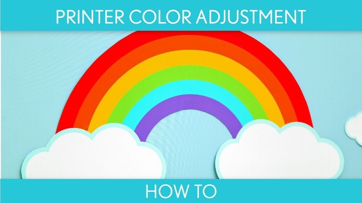How to make : Home Printer Color Adjustment (Birthday Party ). Rainbow - B41