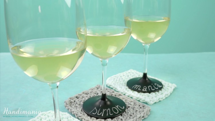 How to Make Personalized Chalkboard Wine Glasses
