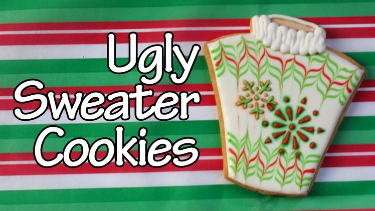 How to make ugly sweater cookie - Easy Holiday Cookies