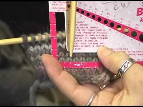 Knitting Instructional Video: How to Check Your Gauge