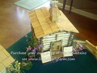 Log Cabin Miniatures hand crafted