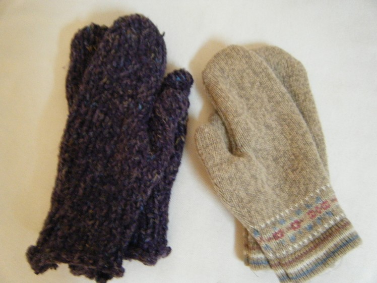 Make Mittens From an Old Sweater- Part One
