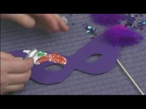 Making Foam Masks for Kid's Crafts : Adding Beading to a Mask