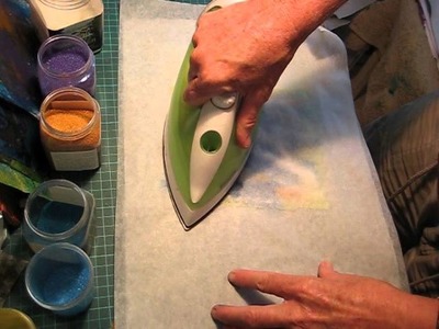 Making Opals Embossing Enamels Paper