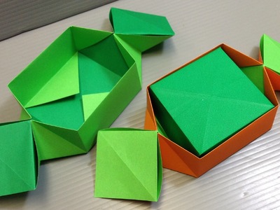 Origami Candy Shaped Box for Halloween!