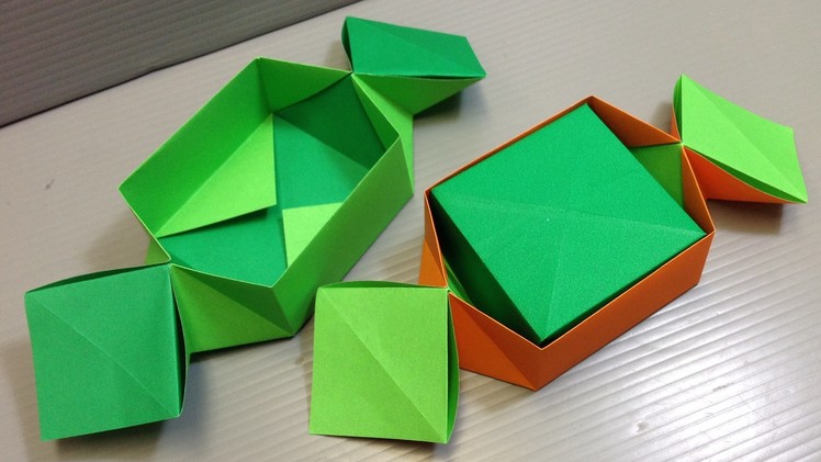 Origami Candy Shaped Box for Halloween!