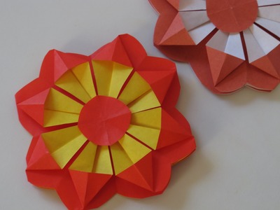 Origami - How to Make a Flower (decoration)