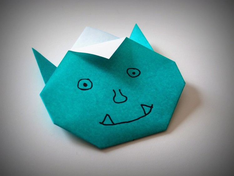 Origami - How to make a funny Monster (Oni)