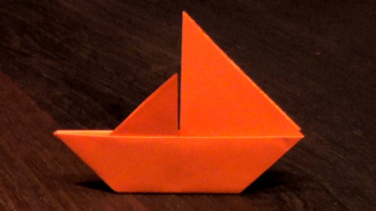 Origami Sail Boat That stands on its own