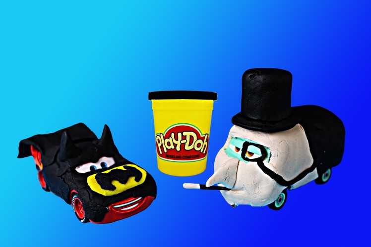 Play Doh Superheroes The Penguin Tutorial DIY Disney Cars Toy Super Villain Fillmore Batman