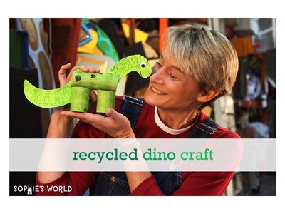 Recycled Dinosaur Craft|Sophie's World