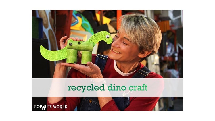 Recycled Dinosaur Craft|Sophie's World