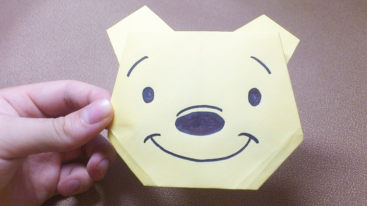The Winnie Pooh! How to make disney origami
